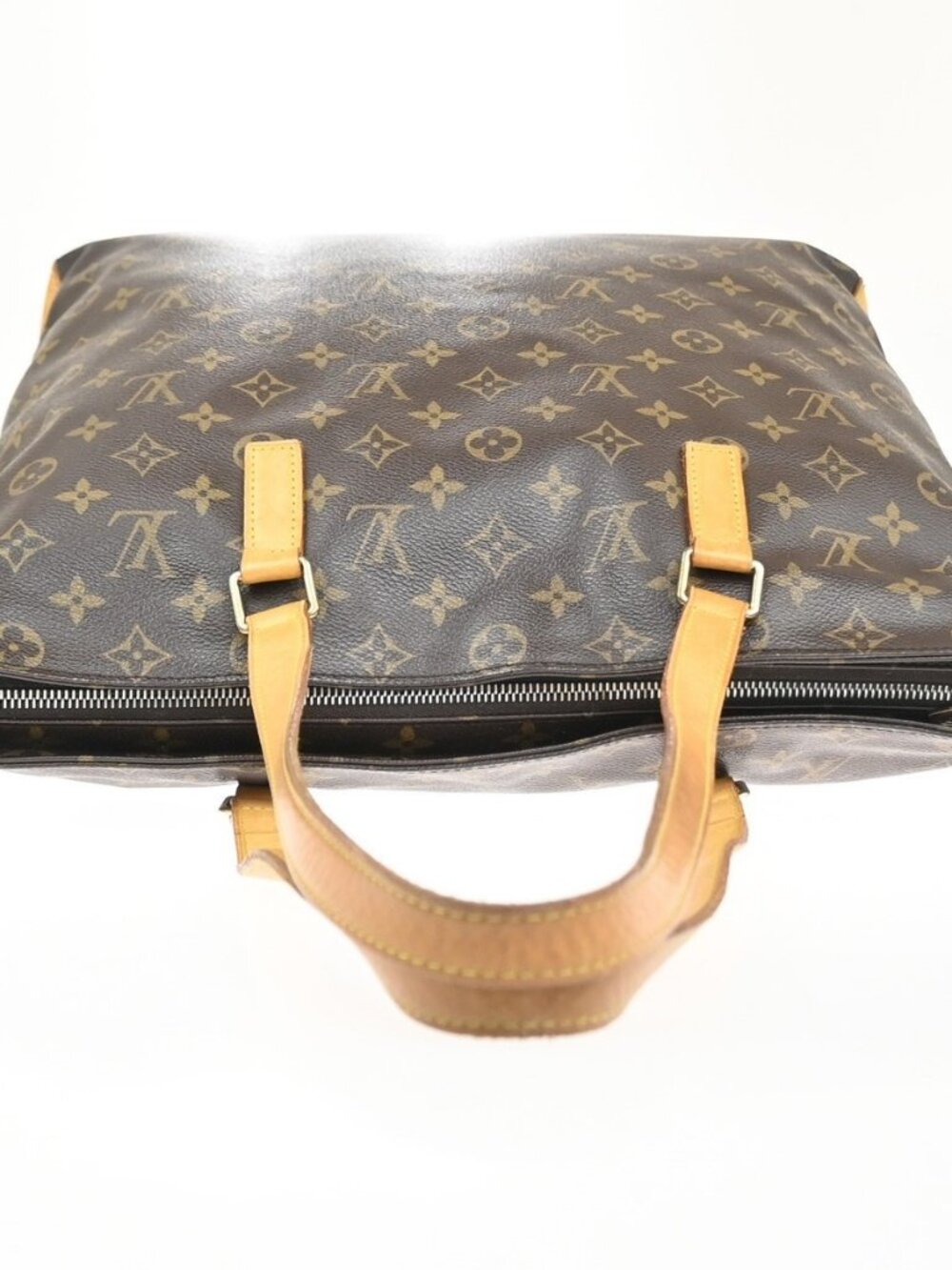 LOUIS VUITTON Cabas Mezzo Shoulder Bag Monogram Leather Brown M51151 73MA498 - Picture 5 of 16